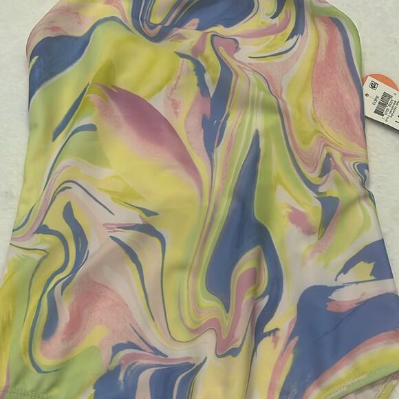 Ideology one piece Swimsuit UPF50+ Girls Large Marble Swirl - Picture 2 of 5